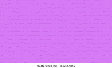 Repeating pattern of thin, wavy purple lines on a light purple background. Simple and calming design.