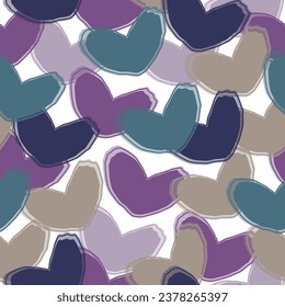  Repeating pattern Tile Swatch Included. Seamless pattern.  Pink watercolor heart pattern.