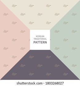 A repeating pattern of traditional oriental cloud patterns and colors