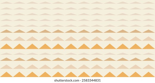 Repeating pattern of triangles in various shades of yellow, creating a sense of depth and dimension look like mountain. Geometric Tribal stripe ideal for background,textile print,card decoration