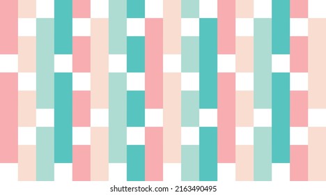 Repeating pattern. Vector. Pastel colors. Elegant and simple design theme. Design materials for walls, floors, and others. Creative. Illustration. Texture. Many colors. Creative. Wall decoration. 