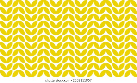 A repeating pattern of yellow shapes creating a visually appealing design.