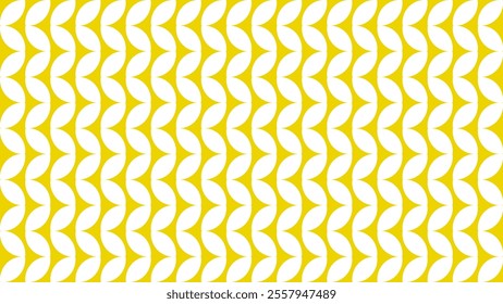 A repeating pattern of yellow and white shapes creating a visually appealing design.