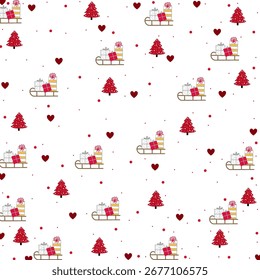 repetir patrones de decoraciones navideñas para Fondo de pantalla, fondos y envoltura de regalo