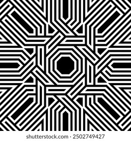 Repeating patterns of Geometric Graphic design. Artistic shapes Seamless pattern of Printable vector.