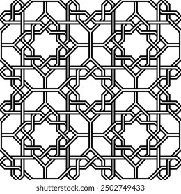 Repeating patterns of Geometric Graphic design. Artistic shapes Seamless pattern of Printable vector.