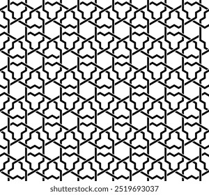 Repeating patterns of Geometric Graphic design. Seamless pattern of Printable vector. Interlocking knot cover backdrop layout background designs.