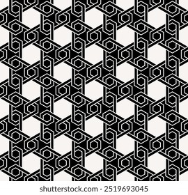 Repeating patterns of Geometric Graphic design. Seamless pattern of Printable vector. Interlocking knot cover backdrop layout background designs.