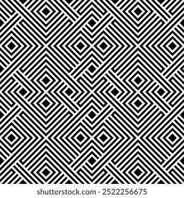 Repeating patterns of Geometric Graphic design. Seamless pattern of Printable vector. Interlocking knot cover backdrop layout background designs.
