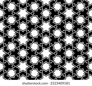 Repeating patterns of Geometric Graphic design. Seamless pattern of Printable vector. Interlocking knot cover backdrop layout background designs.