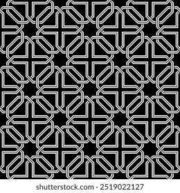 Repeating patterns of Graphic designs. Geometric Seamless pattern of Printable vector. Interlocking knot banner layout of cover background design.