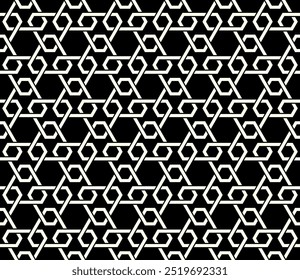 Repeating patterns of Graphic designs. Geometric Seamless pattern of Printable vector. Interlocking knot banner layout of cover background design.