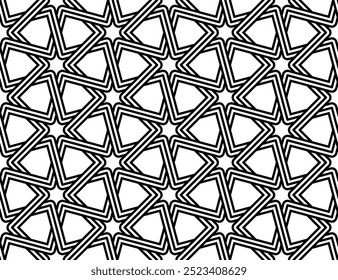Repeating patterns of Graphic designs. Geometric Seamless pattern of Printable vector. Interlocking knot banner layout of cover background design.