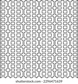 
Wiederholen von Zeilenmustern.  Schwarz-Weiß Muster für Webseiten, Texturen, Karten, Poster, Stoff, Textilien.