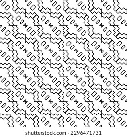 
Repeating patterns of lines.  Black and white pattern for web page, textures, card, poster, fabric, textile.