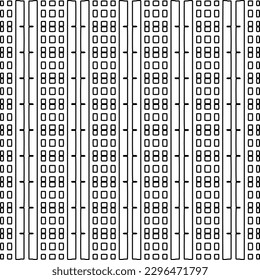 
Repeating patterns of lines.  Black and white pattern for web page, textures, card, poster, fabric, textile.