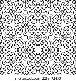 Repeating patterns of lines.  Black and white pattern for web page, textures, card, poster, fabric, textile.