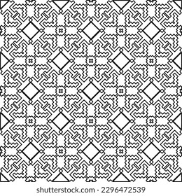 Wiederholen von Zeilenmustern.  Schwarz-Weiß Muster für Webseiten, Texturen, Karten, Poster, Stoff, Textilien.