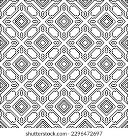 Repeating patterns of lines.  Black and white pattern for web page, textures, card, poster, fabric, textile.