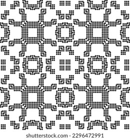 
Repeating patterns of lines.  Black and white pattern for web page, textures, card, poster, fabric, textile.