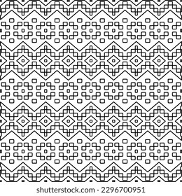 
Repeating patterns of lines.  Black and white pattern for web page, textures, card, poster, fabric, textile.