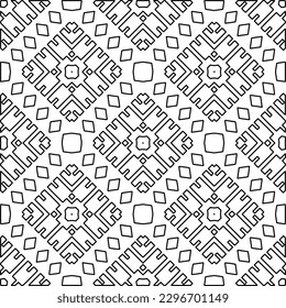 
Repeating patterns of lines.  Black and white pattern for web page, textures, card, poster, fabric, textile.