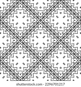 
Repeating patterns of lines.  Black and white pattern for web page, textures, card, poster, fabric, textile.