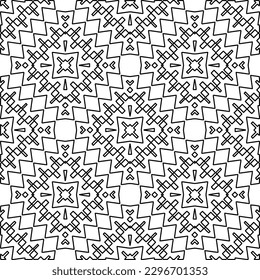 
Repeating patterns of lines.  Black and white pattern for web page, textures, card, poster, fabric, textile.