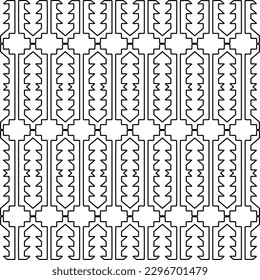 
Repeating patterns of lines.  Black and white pattern for web page, textures, card, poster, fabric, textile.