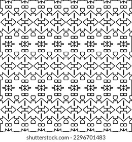 
Repeating patterns of lines.  Black and white pattern for web page, textures, card, poster, fabric, textile.