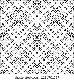 
Repeating patterns of lines.  Black and white pattern for web page, textures, card, poster, fabric, textile.