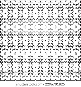 
Repeating patterns of lines.  Black and white pattern for web page, textures, card, poster, fabric, textile.