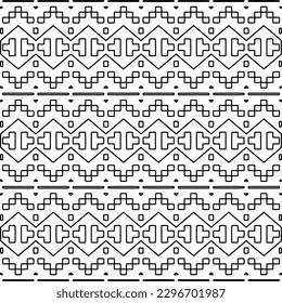 
Repeating patterns of lines.  Black and white pattern for web page, textures, card, poster, fabric, textile.