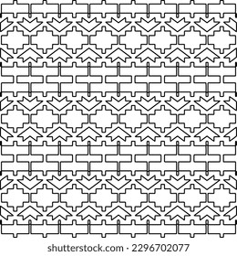 
Repeating patterns of lines.  Black and white pattern for web page, textures, card, poster, fabric, textile.