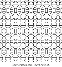 
Repeating patterns of lines.  Black and white pattern for web page, textures, card, poster, fabric, textile.