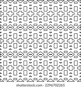 
Repeating patterns of lines.  Black and white pattern for web page, textures, card, poster, fabric, textile.
