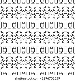 
Repeating patterns of lines.  Black and white pattern for web page, textures, card, poster, fabric, textile.