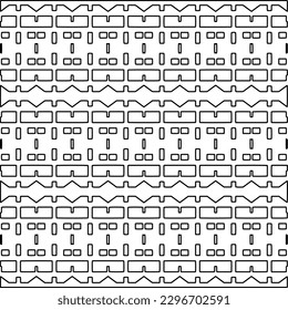 
Repeating patterns of lines.  Black and white pattern for web page, textures, card, poster, fabric, textile.