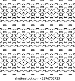 
Repeating patterns of lines.  Black and white pattern for web page, textures, card, poster, fabric, textile.