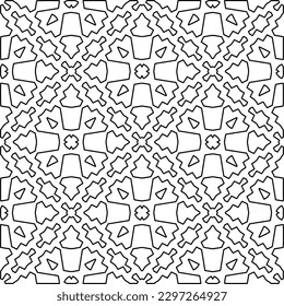 
Repeating patterns of lines.  Black and white pattern for web page, textures, card, poster, fabric, textile.