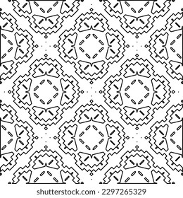 
Repeating patterns of lines.  Black and white pattern for web page, textures, card, poster, fabric, textile.