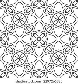 
Repeating patterns of lines.  Black and white pattern for web page, textures, card, poster, fabric, textile.