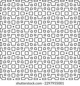 Repeating patterns of lines.  Black and white pattern for web page, textures, card, poster, fabric, textile.