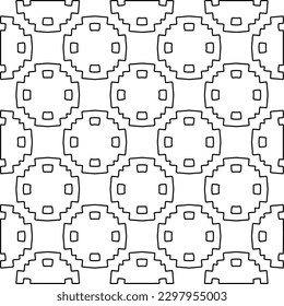Repeating patterns of lines.  Black and white pattern for web page, textures, card, poster, fabric, textile.