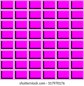 Repeating Pink Squares with black border on Pink background