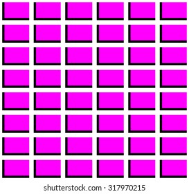 Repeating Pink Squares with black border on White background