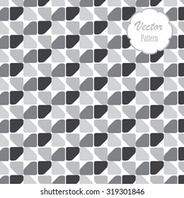 repeating a quarter of pentagon rounded corner pattern, geometric pattern