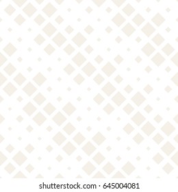 Repeating Rectangle Shape Halftone. Modern Geometric Lattice Texture. Vector Seamless Monochrome Pattern