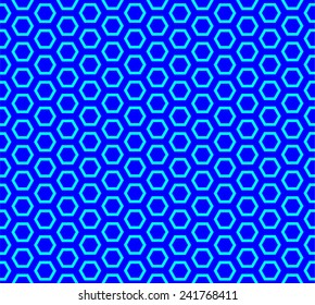 repeating seamless hexagon background - vector 