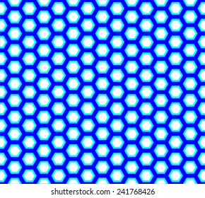 repeating seamless hexagon background - vector 